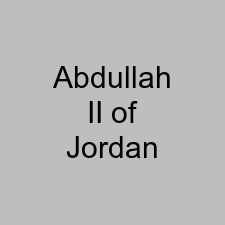 Abdullah II of Jordan