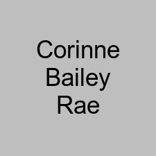 Corinne Bailey Rae