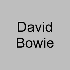 David Bowie