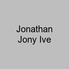 Jonathan Jony Ive