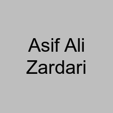 Asif Ali Zardari