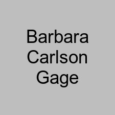 Barbara Carlson Gage
