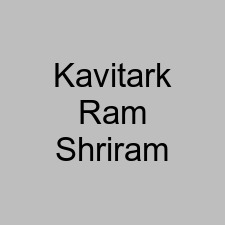 Kavitark Ram Shriram