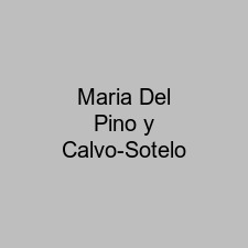 Maria Del Pino y Calvo-Sotelo